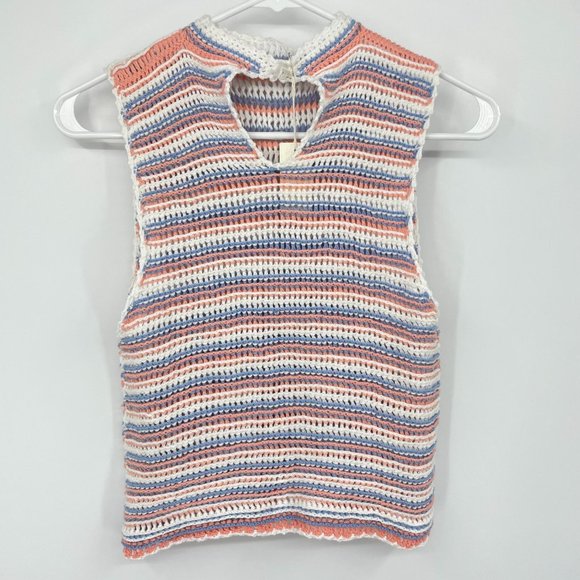 Free People Bright Sun Tank Crochet Tank Top - Picture 3 of 6